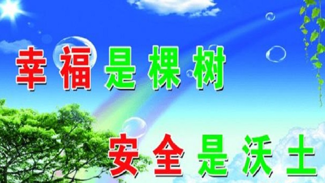 幸福是棵樹，安全是沃土！